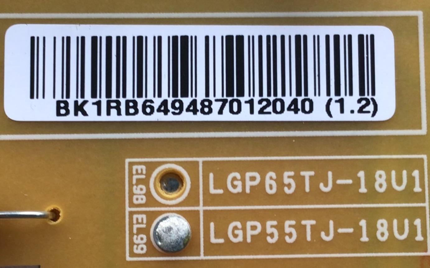 KIT DE TARJETAS PARA TV LG / NUMERO DE PARTE MAIN EBT65493105 / EAX67872805(1.1) / NUMERO DE PARTE FUENTE EAY64948701 / EAX67865201(1.6) / PANEL NC550DGG AAGX1 / DISPLAY LC550DGJ(SL)(A1) / MODELO 55UK6090PUA.BUSWLOR - Imagen 2